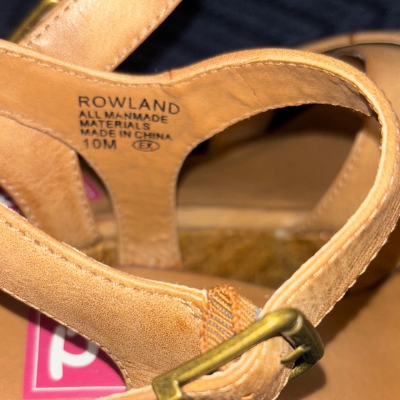 Pop Tan Wedge Sandals - Picture 3 of 6